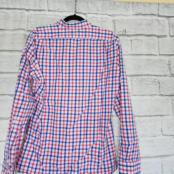 Bonobos Mens Plaid Long Sleeve Slim Fit Button Down Shirt Medium Cotton - Picture 8 of 9